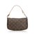 Louis Vuitton Monogram Pochette Accessoires Brown Leather Cloth  ref.110381