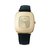Relógio de ouro amarelo Piaget, pulseira de couro.  ref.110448