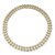 Hermès necklace, collection "Inti", in yellow gold and silver.  ref.110714