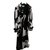 Max Mara Long coat with belt Pony-style calfskin  ref.110750