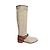 Studio Pollini canvas and leather boots in mint condition Beige - view 2