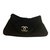 Chanel clutch Black Satin  ref.110790