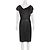 Diane Von Furstenberg Ellen Marie Metallic Kleid Schwarz Silber