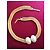 collier ras de cou inconnue en métal doré et nacre - vue 3