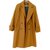 camel coat zara Cognac Wool  ref.111170