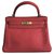 Hermès hermes kelly 28 in rouge casaque with gold hardware Red Leather  ref.111214