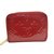 Louis Vuitton Zippy Rosso Pelle verniciata  ref.111225