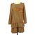 Bel Air Dress Brown Silk  ref.111277