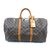 Louis Vuitton Keepall 50 monogramma Marrone Pelle  ref.111439