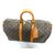 Louis Vuitton keepall 45 monograma Castaño Cuero  ref.111443