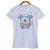 Céline White T-Shirt Tee Taille S SMALL Coton Elasthane Blanc  ref.111472