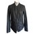 Autre Marque Repetición de chaqueta de piel de cordero negro T.S  ref.111809