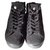 Autre Marque Leather crown sneakers Black  ref.111891