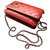 Chanel Brieftasche an Kette Cambon rot Leder  ref.111901
