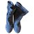 Burberry Ankle Boots Grey Deerskin  ref.111909