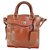 Lancel Handbags Cognac Leather  ref.111956
