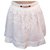Mini skirt chloé size 14/S White Cotton Linen  ref.111978