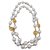 Collana vintage perla Chanel placcata oro D'oro Bianco sporco Placcato in oro  ref.111985