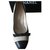Chanel Heels Black Beige Leather Patent leather  ref.112044