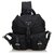 Prada Nylon Drawstring Backpack Black Leather Cloth  ref.112093