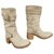 Free Lance boots model Geronimo Beige Deerskin  ref.112172