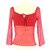 Tara Jarmon Wrap blouse Red Silk  ref.112382