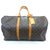 Louis Vuitton keepall 55 Monogram Brown Leather  ref.112481