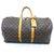 Louis Vuitton keepall 55 Monogram Brown Leather  ref.112482