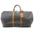 Louis Vuitton keepall 60 Monogram Brown Leather  ref.112486