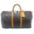 Louis Vuitton keepall 50 Monogram Brown Leather  ref.112487