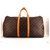Louis Vuitton Keepall 55 Brown Cloth  ref.112629