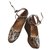 Christian Louboutin Sneaker-Style - Camargue-Muster auf bedruckten Stoffen Beige  ref.112643