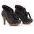 Guess Ankle Boots / Botas Baixas Preto Couro  ref.112664