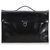 Céline Leather Business Bag Black  ref.112816