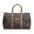 Dior Bolsa de viaje de cuero en forma de panal Castaño Negro  ref.112833