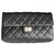 Chanel Bolsa de cinturón 'Uniforme' Negro Cuero  ref.113028