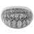Cartier "Myst" anel em ouro branco, cristal de rocha e diamantes.  ref.113056