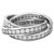 Love Cartier ring, "Trinity", in white gold and diamonds.  ref.113060
