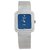 Vintage Rolex "Cellini" watch in white gold, Blue dial, diamonds. mechanical.  ref.113082