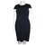 Vera Wang (ligne principale) robe noire et bleue Polyester Acetate  ref.113133
