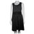 Vera Wang Robe noire et grise Polyester Rayon  ref.113142