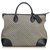 Gucci Diamante Jacquard Travel Bag Brown Black Leather Cloth  ref.113209