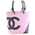 Chanel Cambon-Einkaufstasche Pink Leder  ref.113280