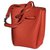 Hermès Vintage Pouch Roja Cuero  ref.113321