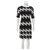 Diane Von Furstenberg DvF Cyrani silk dress Black White  ref.113328