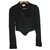 Temperley London Military inspired tuxedo style jacket Black Silk Viscose Elastane Acetate  ref.113354