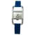 Jaeger Lecoultre watch model "Etrier" steel on leather.  ref.113450