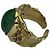 Roland Schad ring, giallo oro, diamanti di giada e brown. - vista 4