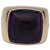 Hermès ring, "Tabula", Rose gold, amethyst. Pink gold  ref.113457