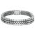 inconnue Diamond lines bracelet in white gold and platinum.  ref.113469